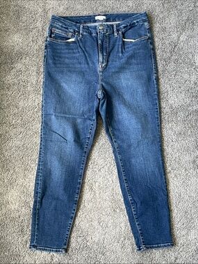 EC Good American Good Legs High Waisted Skinny Jeans Medium Wash - Size 16